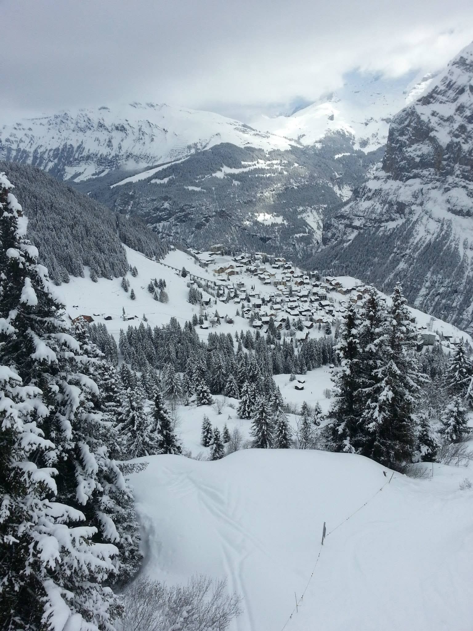 Mürren from the slops